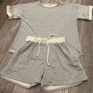 Cotton Bleu- Grey Lounge or Workout Set